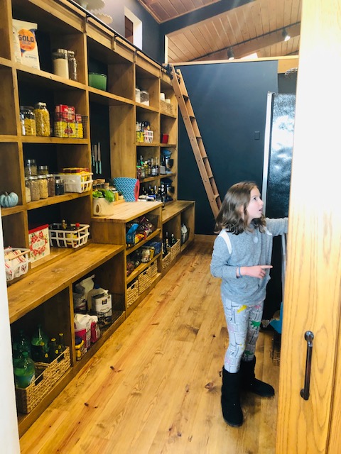 Ree Drummond's pantry for the Pioneer Woman cooking show on Food Network